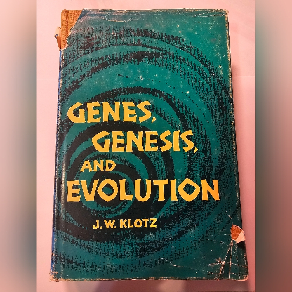 Genes, Genesis, and Evolution science book vintage